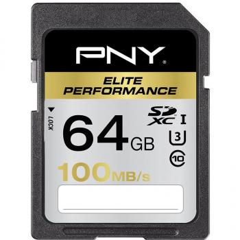 Scheda SDXC PNY Elite 64GB Classe 10 UHS‑I U3
