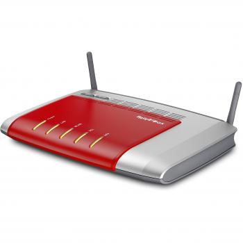 AVM FritzBox 3272 International ADSL2+ Wireless Router with IEEE 802.11n, Gigabit Ethernet, Red, Silver, IEEE 802.11b, IEEE 802.11g and 10/100/1000Base-T(X)