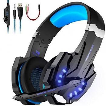 Cuffie Gaming LESHP Pro 3000 con Microfono e LED