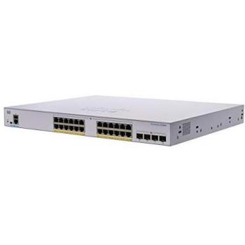 Cisco Business 350 Series CBS350-24FP-4X-EU Switch Gestito L3 24 x 10/100/1000 (PoE+) + 4 x 10 Gigabit SFP+ PoE+ (370 W) Montabile su Rack