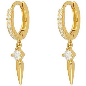 Roxí: Aretes de Plata 925 con Circonita y Colgante Estrella