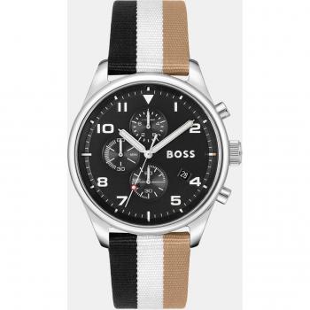 Boss Reloj Hombre View 1514062 Crológrafo de Piel Multicolor