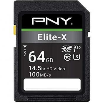 PNY Micro SDXC Elite-X UHS-I 64GB Classe 3