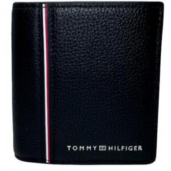 Tommy Hilfiger cartera de piel para hombre AM0AM13045 trifold negra