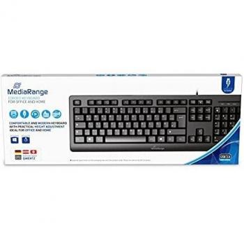 Tastiera Ufficio USB QWERTZ Tedesco MediaRange MROS109
