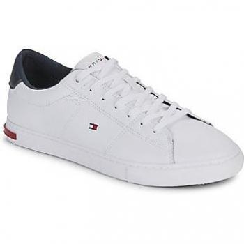 Tommy Hilfiger Hombre Zapatillas de Cuero Blancas