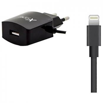 Caricatore da Parete Ref. 137775 USB 2.1 Cavo Lightning Nero