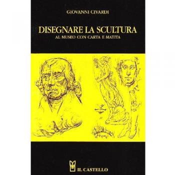 Disegnare la scultura al museo con carta e matita