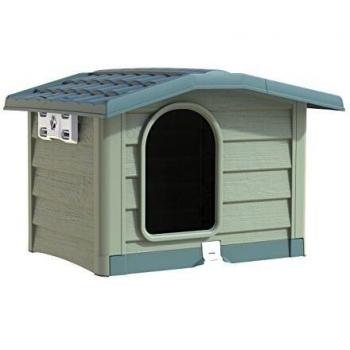 Bama Caseta Perro Estilo Bungaló Verde