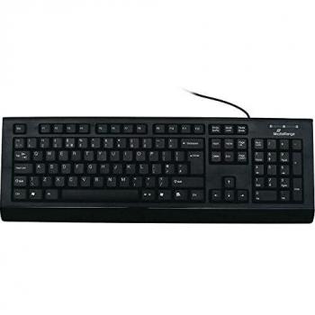 Tastiera Cablata Universale QWERTY Inglese UK Nero