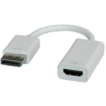 Adaptador DisplayPort a HDMI con conector macho y hembra