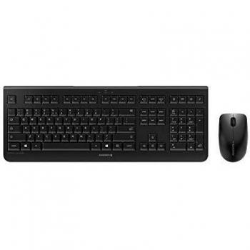 Cherry DW 3000 kit tastiera e mouse ottico wireless 1.200 dpi 3 tasti layout inglese US nero