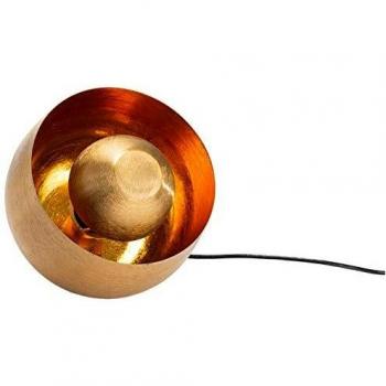 Lampe à poser design moderne en métal brossé et cuivre Samuel