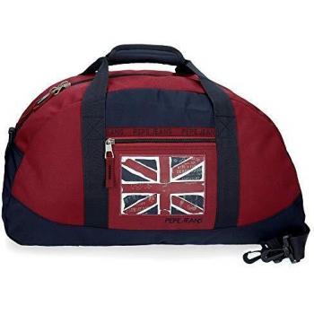 Pepe Jeans Andy, Bolso De Viaje Niños, Rojo (Red), 52x28x25 Cm