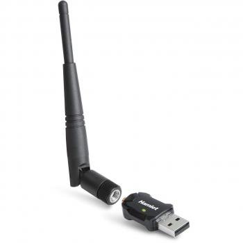 Hamlet Adattatore USB Wi-Fi 600Mbps Dual Band 5GHz + 2.4GHz standard 802.ac con antenna rimovibile HNW600ACU