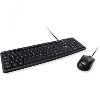 Tastiera e Mouse EQUIP 245202 USB QWERTY Portoghese Nero