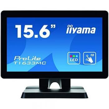 Iiyama ProLite T1633MC-B1 Touch Screen Monitor 15.6 1366 x 768 Pixel Nero Multi-touch Multi utente