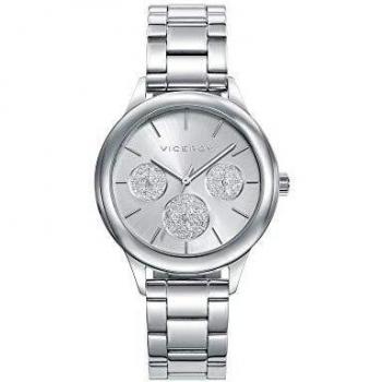 Viceroy Reloj Analógico para Mujer de Cuarzo con Correa en Acero Inoxidable 401038-07