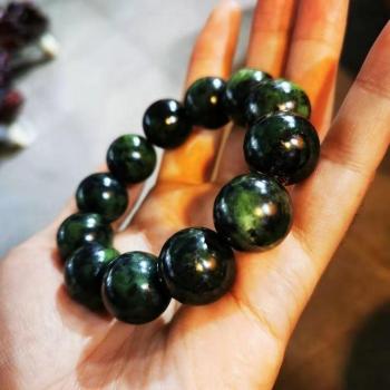 Pulsera de jade verde natural para hombre