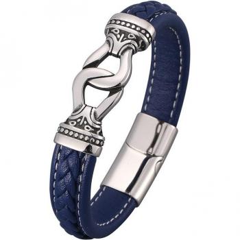Pulsera Azul Caballero Hecha a Mano