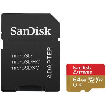 SanDisk Extreme MicroSDXC 64GB con adattatore SD – Velocità fino a 100 MB/s