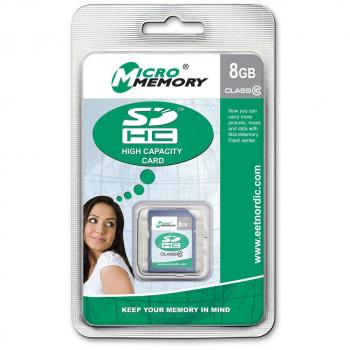 CoreParts Scheda Flash 8 GB Classe 10 SDHC Blu