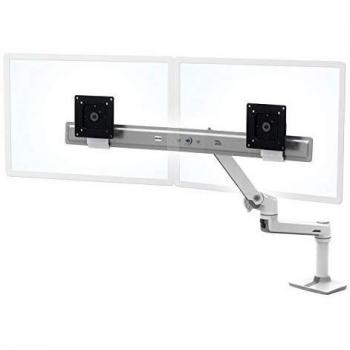 Ergotron LX Dual Direct Arm, Tischhalterung Weiß bis zu 63,5 cm (25), Tragkraft 0,9