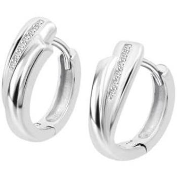 Pendientes Hoops de Plata Lotus Brillante