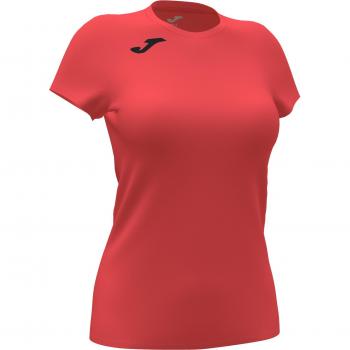 Camiseta manga corta mujer record ii coral flúor
