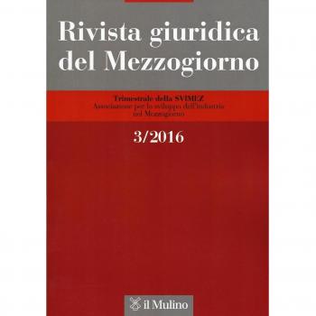Rivista giuridica del Mezzogiorno (2016): 3
