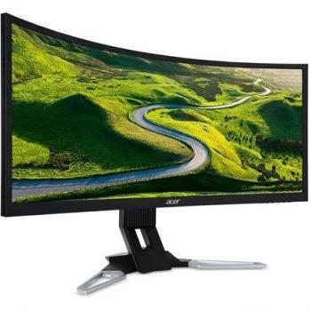Acer Predator XZ350CUb Monitor 35 Curvo, Luminosità 300 cd/m2, Tempo di Risposta 4 ms, Risoluzione 2560x1080, Tecnologia FreeSync, Nero/Argento