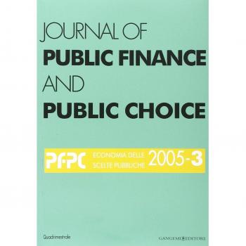 Journal of public finance and public choice. Economia delle scelte pubbliche. Vol. 3