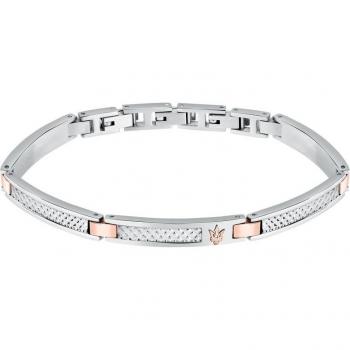 Maserati Pulsera Varis Acero Plateado – Iconic Collection
