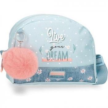 Movom para niños. Bandolera Movom Live your dreams azul turquesa