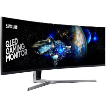 Samsung C49HG90 Monitor Curvo VA da Gaming 49”, Ultrawide 32:9, Full HD, 3840 x 1080, Quantum Dot, HDR, 144 Hz, 1 ms, 2 HDMI, 1 Display Port, 1 Mini Display Port, sRGB 125%, FreeSync, Nero