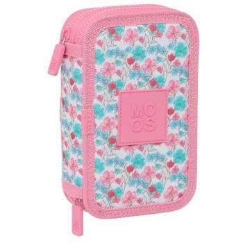 Plumier Escolar Doble “Flores” 28 piezas