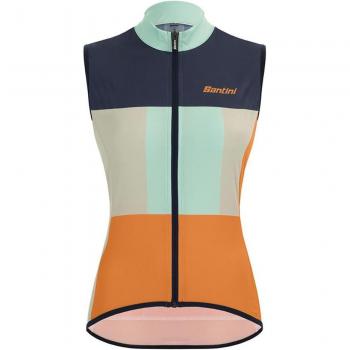Santini Terranova Aquamarine Orange Damenweste Größe L