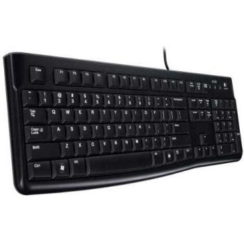 Logitech K120 Tastiera USB Corded Russo Nero