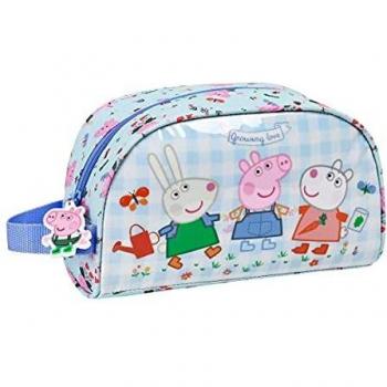 Neceser Peppa Pig Urban Farmer 260x160x90 mm, Azul Claro/Multicolor
