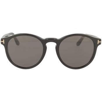 Tom Ford FT0591 01A 51 Monturas de Gafas, Negro (Negro LucidoFumo), 51.0 Unisex Adulto
