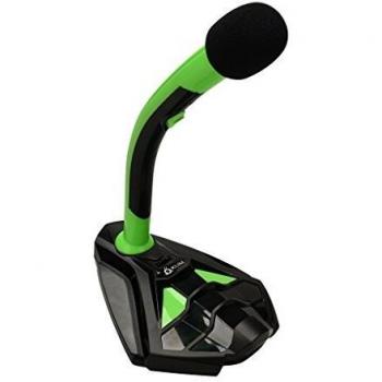 KLIM Voice Microfono Desktop USB con Stand Verde 2022