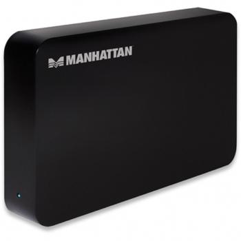 Manhattan 3.5 Black HDD/SSD Enclosure (Serial ATA, Power and Activity LEDs)