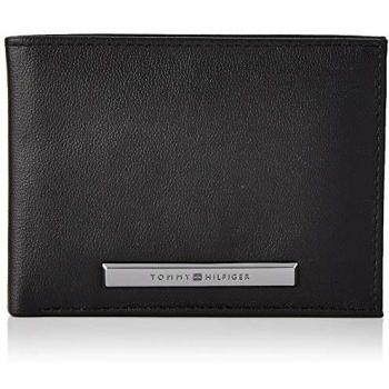 Tommy Hilfiger Monedero Corp Plaque Extra CC y Monedas Hombre Negro