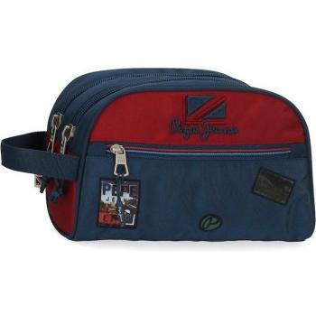 Pepe Jeans Neceser Chest Dos Compartimentos Adaptable Rojo
