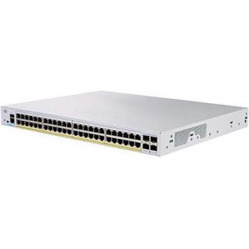 Cisco business 350 series cbs35048fp-4g-eu switch gestito l2/l3 48 x 10/100/1000 (poe+) + 4 x gigabit sfp poe+ (740 w) montabile su rack