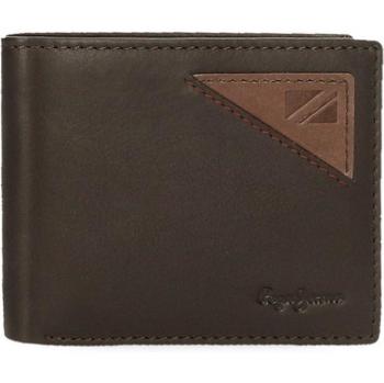 Cartera de piel Striking marrón Pepe Jeans