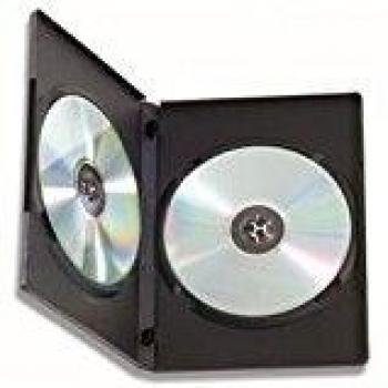 Custodia Doppia per DVD/CD BOX Nero