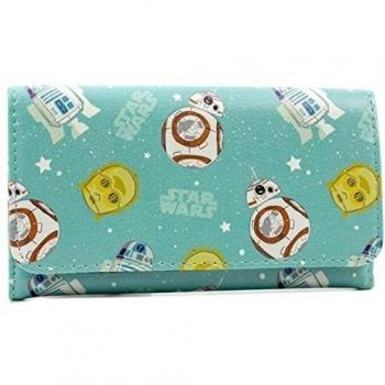 Cartera Disney Star Wars: C-3PO, R2‑D2 y BB‑8 Azul