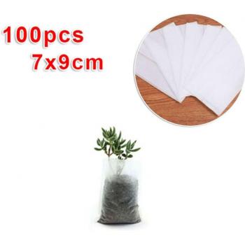 100 Uds Bolsas Biodegradables para Vivero de Plantas