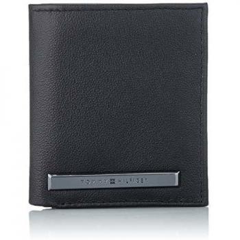 Tommy Hilfiger Monedero Trifold Corp Plaque Negro
